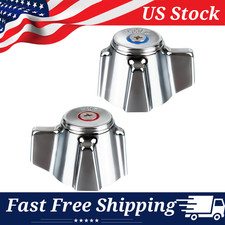 Commercial Faucet Handle Replacement Kit - 2-Pack Fits 0.43" Stem Holes