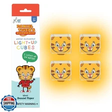 Glo Pals x Daniel Tiger's Neighborhood Water-Activated Bath Toy with 6 Reusab