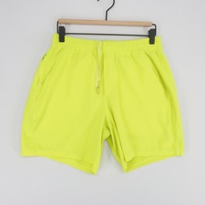 Lululemon Pace Breaker Shorts Mens M Neon Yellow Linerless