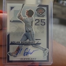 2025 Panini Prospect Edition Nolan Schubart Cleveland Purple Prizm Auto #119 /1…