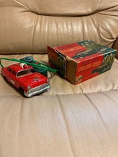 Linemar Tin Police Car Vintage Boxed Friction Toy From Japan QYDZJ5