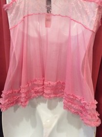 Vintage 2005  Victoria Secret Sexy Little Things Ruffle  Babydoll  Set Size S