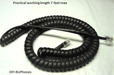 2-Pack Flat Black 12Ft NEC Phone Handset Cord 92753 92763 DX2NA 12BTXH Nitsuko