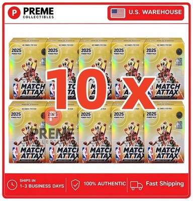 10X 2025-26 Topps Match Attax NBA Power Pack (40 cards per box) - Sealed US