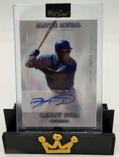 Sammy Sosa Auto /10 Wild Card Matte Metal Chicago Cubs