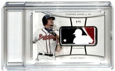 2017 Topps Diamond Icons Batter Logo Patch 1/1 Chipper Jones SSP #LP-CJ SB6