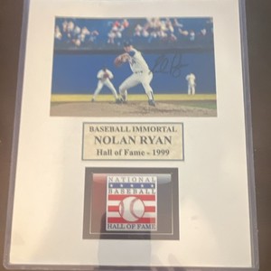 Nolan Ryan Autographed signed Rangers, Mets, Astros, Angels 