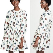 Abito Ulla Johnson Joelle cotone popeline plissettato pouf