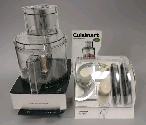 Cuisinart DFP-14BCN 14-Cup Food Processor Type 33 w/ Attachments & Manual Tested