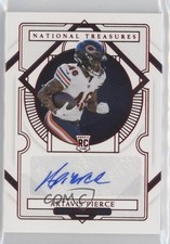 2020 Panini National Treasures Jersey Number Red 34/46 Artavis Pierce Auto 0ce4