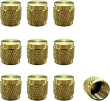 10PCS 1/4 Inch Brass HVAC Flare Caps with O R...
