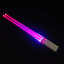 1 Pair LED Lightsaber Chopsticks Luminous Reusable Kitchen Light up LED Chopstic