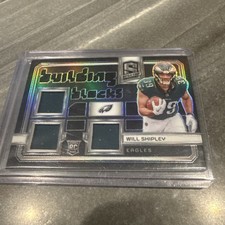 2024 Spectra Building Blocks Will Shipley Eagles RC Rookie Triple Patch 26/99
