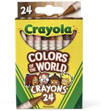Crayola Colors Of The World Washable Crayons 24  CRY52-0108 