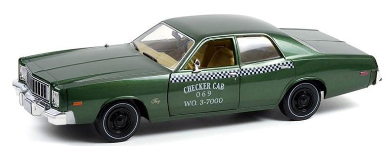 Plymouth Fury Checker Cab 1976 Greenlight voiture miniature americaine retro 1/43