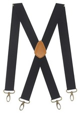 Men  s Heavy Duty Belt Loops X Back 1.4 Inch Suspenders with 4 Snap Hooks B