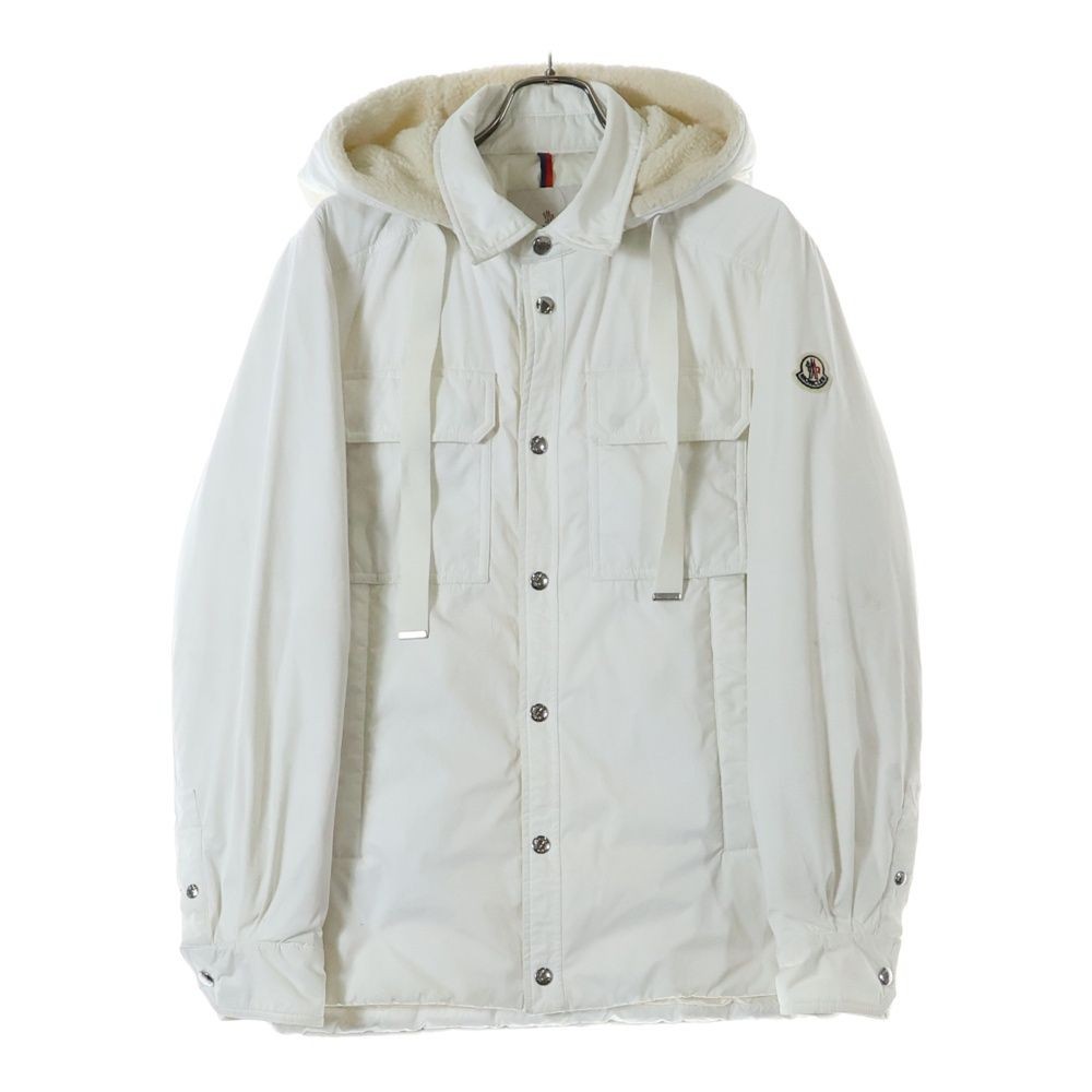 MONCLER CORREZE Boa Hooded Down Jacket White I20911A00050
