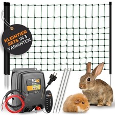 Weidezaun Kleintier Set - Starkes 230V Weidezaunger&auml;t, 25m Netz