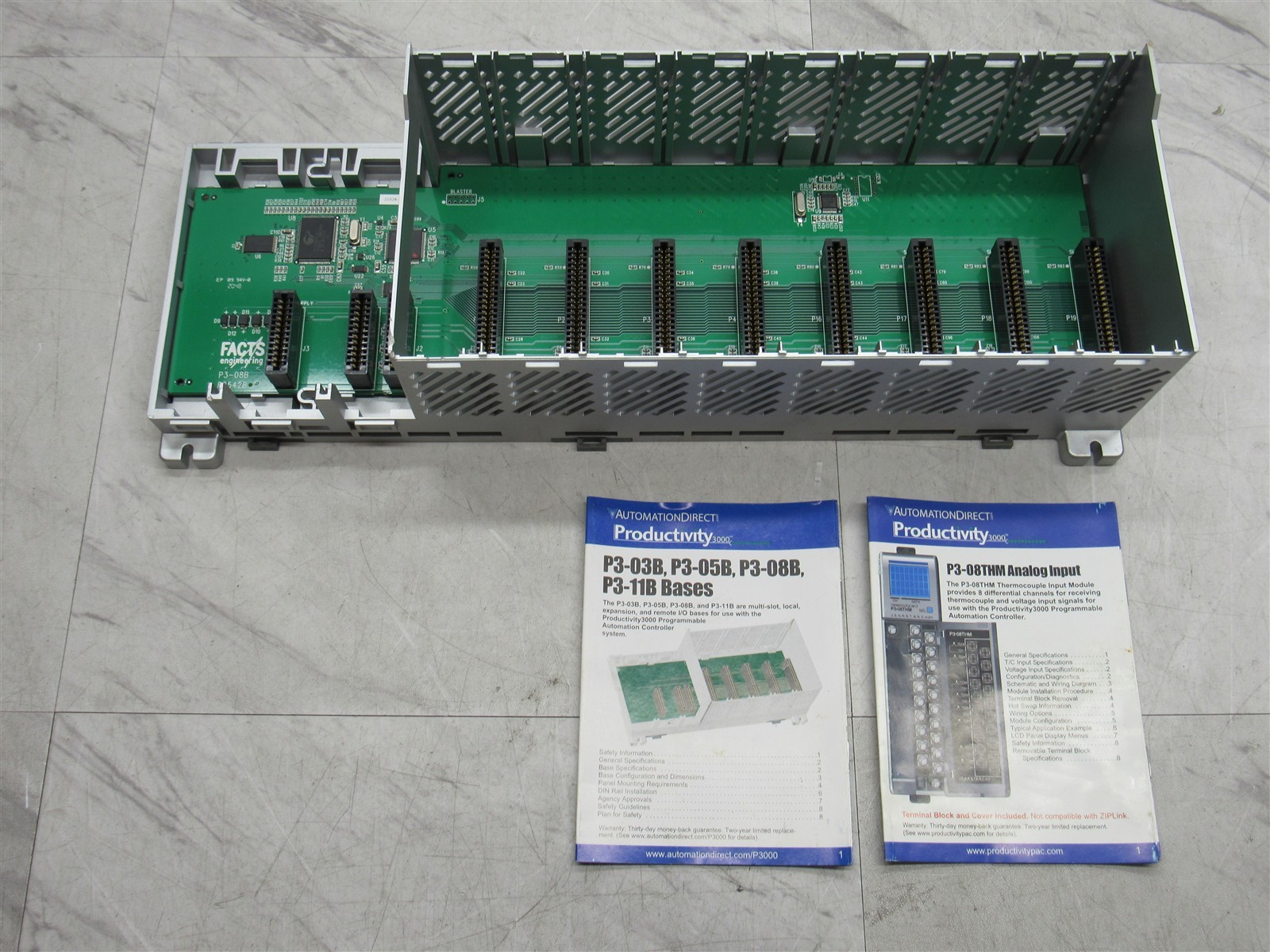 NEW Automation Direct P3-08B / P308B I/O Base 8 Slot Module