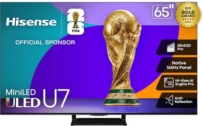 65'' U7 Mini-Led ULED 4K UHD Best Premium Gaming Google Smart TV (65U75QG, 2025 M