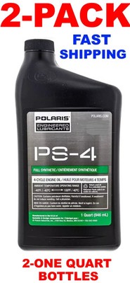 2-QUARTS POLARIS RZR RANGER SPORTSMAN XP + MORE PS-4 FULL SYNTHETIC 5W-50 OIL