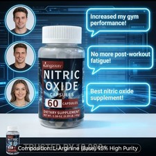 Nitric Oxide Capsules 3 pack for Energy Vigor Test Bosster Blood Circulation