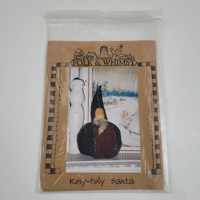 Folk & Whimsy brand Roly-Poly Santa soft sculpture craft pattern