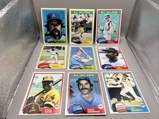 1981 Topps Baseball Lots Of 18 Cards Near Mint Condition