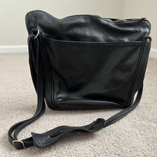 Handmade Soft Pebble Leather Crossbody Bag Purse Black Altai Made in Arizona USA