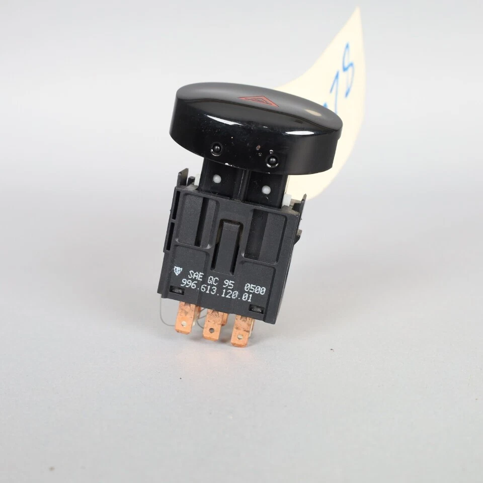 2002-2004 Porsche 911 996 Hazard Flasher Light Switch Matte 99661312001 OEM Used - Image 2 of 4