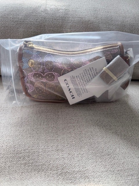 Coach Candy Crystal Swinger Bag 20, Chain, Rainbow Signature