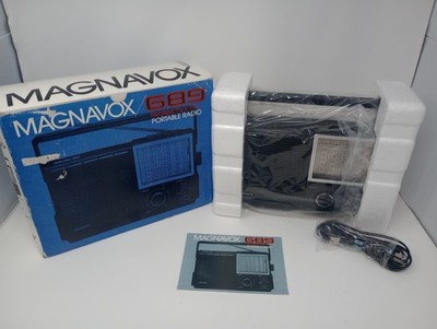 Magnavox Portable 689 Radio AM/FM/TV-1/TV2   NOS Open Box Tested Working 
