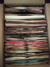 LOT OF 100 45 RPM RECORDS CLASSIC ROCK 1980s 90s G