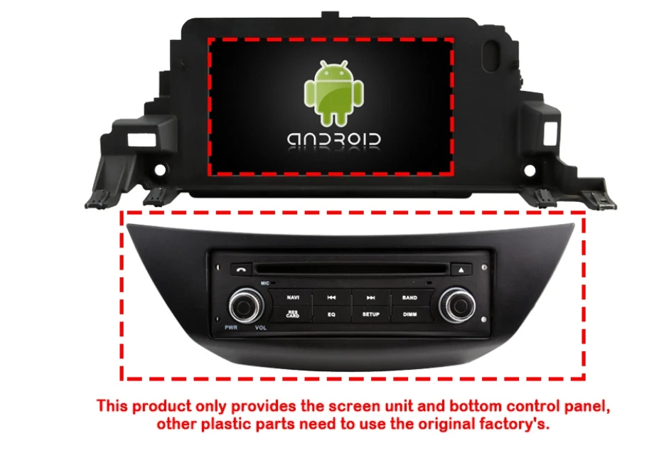 7" Android 14 für Renault Laguna 3 Breite 2011-2015 LHD & RHD Car 4GB + 64GB - Bild 4 von 4