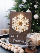String Art Creative Woman Kit SNOWFLAKE Stitching Handmade Embroidery Kits