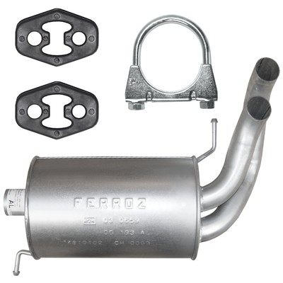 Endschalldämpfer Auspuff Endtopf Volkswagen VW Sharan 1 I 98-10 1.9 TDI 2.0 TDI