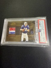 2005 PLAYOFF ABSOLUTE MEMORABILIA PEYTON MANNING CANTON PATCH  PRIME /25 PSA 8