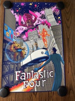Fantastic Four Mondo 24x36 Poster Raid71 Limited Edition Screen Print