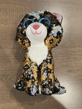 Ty Flippables STERLING the Leopard Beanie Boos Sequins Plush 9" Medium