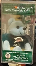 NSYNC Justin Timberlake Sports Limited Edition Bear Plush Collectible 2000