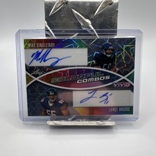 2025 Leaf Vivid Colorful Combos Mike Singletary Lance Briggs /3 Laser