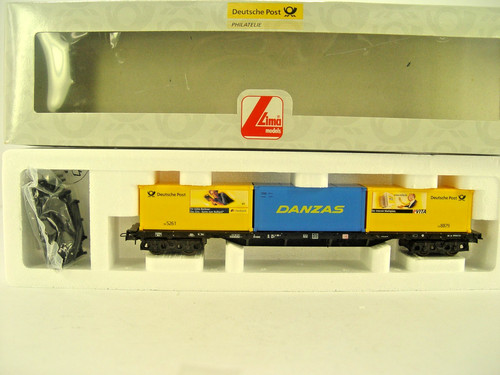 Containerwagen Post / Danzas - Lima HO Post Sonderwagen     - #1824    #E gebr. | Condition: Gebraucht
