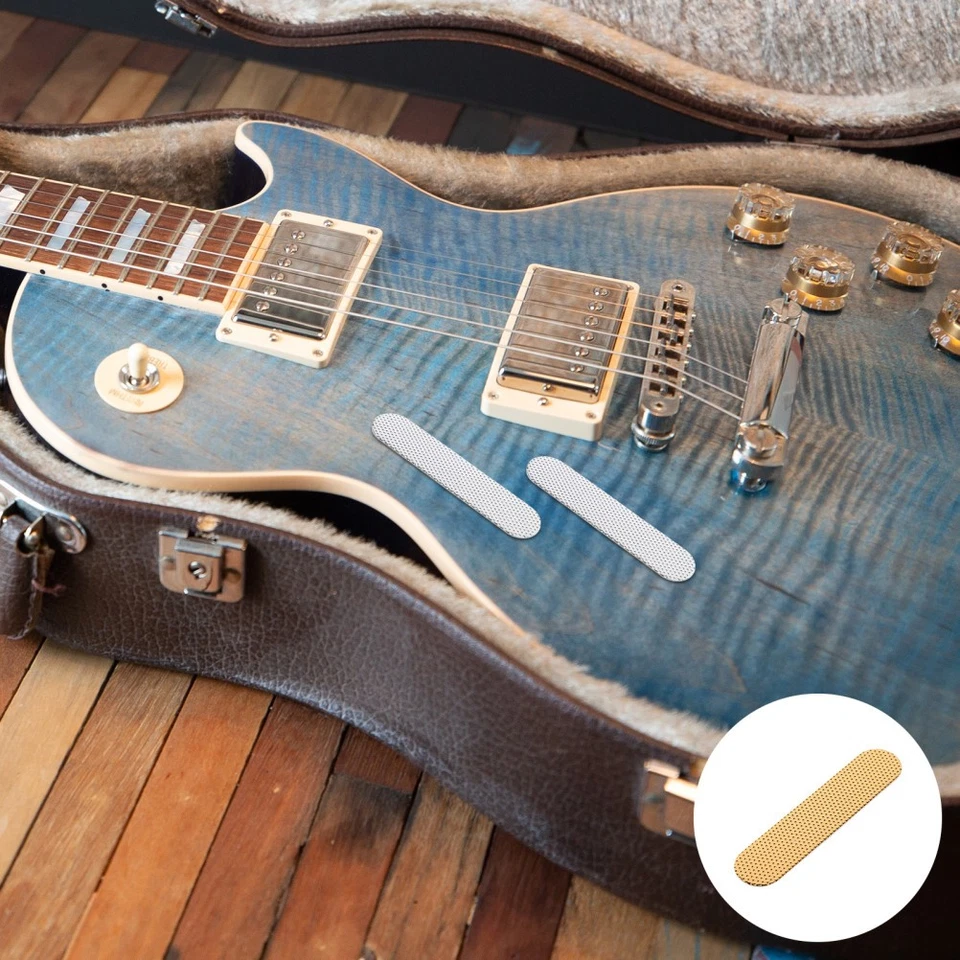  6 pezzi distanziatore per guarnizione pickup per chitarra argento, - Immagine 3 di 4