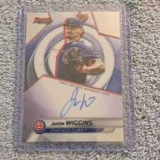 Topps 2025 Bowman's Best Jaxon Wiggins Autograph Chicago Cubs Card