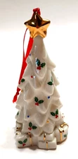 Formalities Baum Bros Holly Collection Porcelain Christmas Tree Ornament P6