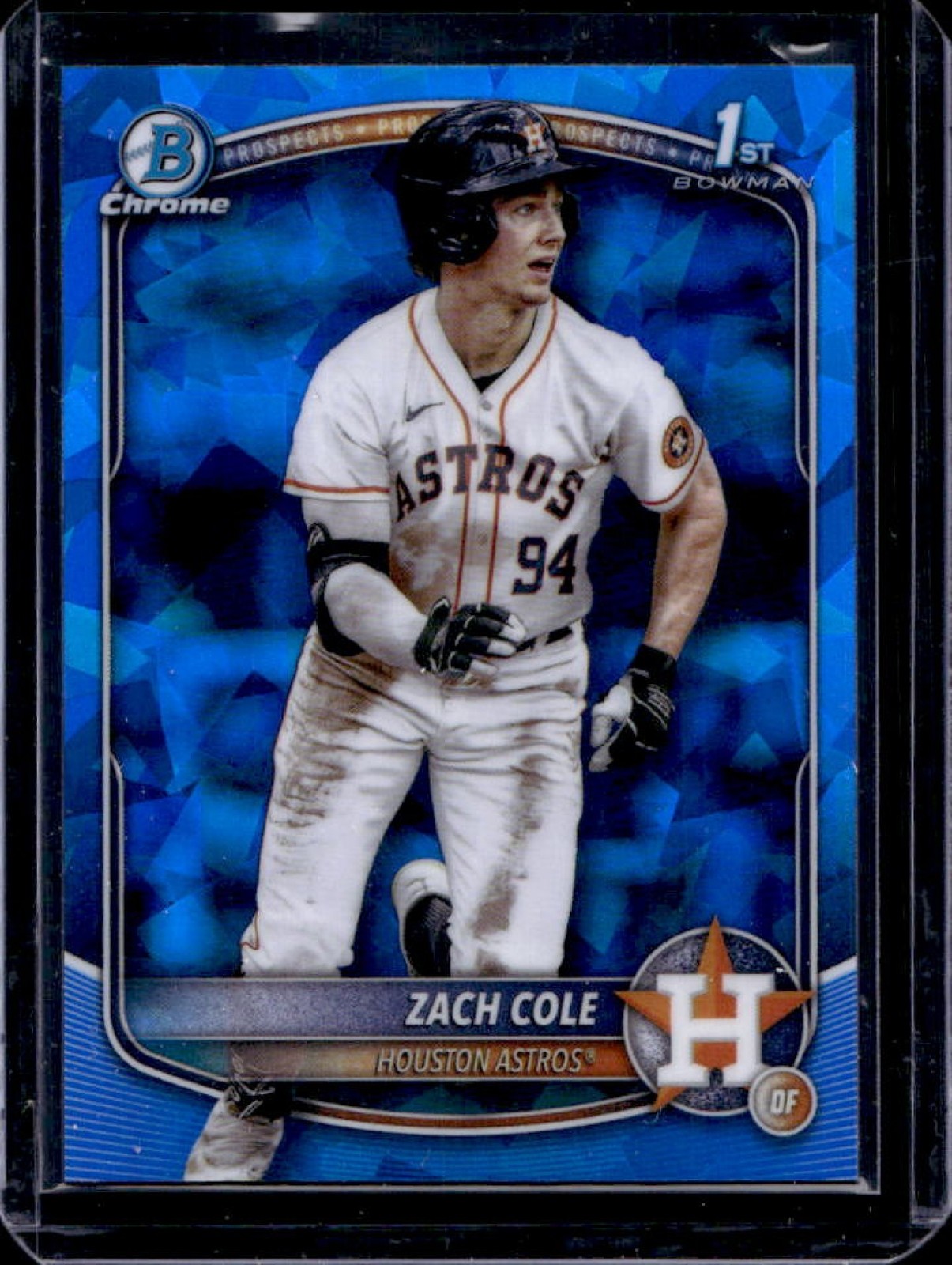 2025 Bowman Chrome Sapphire Zach Cole 1st #BCP-244 Astros