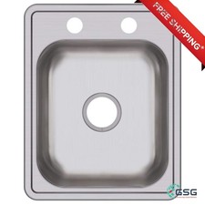 DAYTON 17x21 Stainless Steel Single Bowl Top Mount Sink - Durable  Made in USA