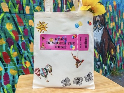 PEACE Is Worth The Price (c)  Canvas Tote Bag