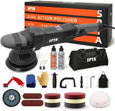 Buffer Polisher 5-inch Dual Action Random Orbital Car Polisher Kit 6-speed