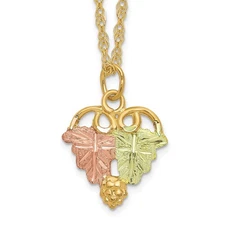 10k Tri-Color Gold Necklace 18 In 1.07 g